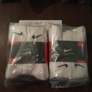 12 Pair Nike Performance Cotton Cushion Crew Socks